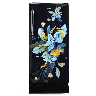 HRD-2103PKO-P 190 L, 3 Star, Black Opal Finish Direct Cool Single Door Refrigerator with Base Drawer