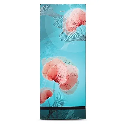 HRD-2103POG-P 190 L, 3 Star, Ocean Glass Finish Direct Cool Single Door Refrigerator with Base Drawer