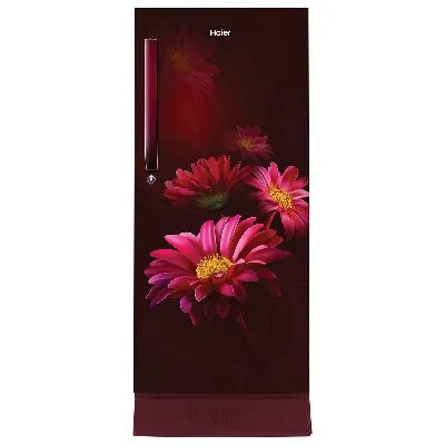 HRD-2103PRH-P 190 L, 3 Star, Red Hilton Finish, Base Drawer, Direct Cool Single Door Refrigerator