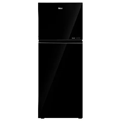 HRF-3182PKG-P 268L, 2 Star, Black Glass Finish Top Mount Frost Free Refrigerator