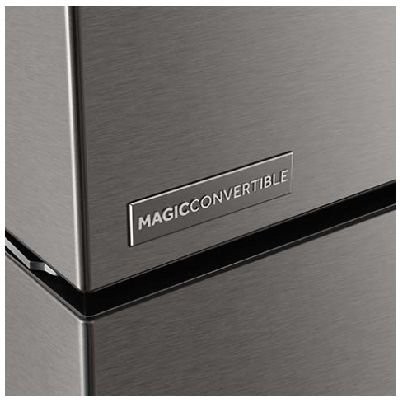 HRT-683ISU1 598L 3 Door Convertible Side by Side Refrigerator with WIFI Enabled Smart Sense AI
