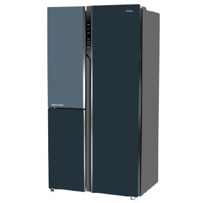 HRT-683GOGU1 Vogue 598L Grey Onlyx Glass 3-Door Convertible Fridge