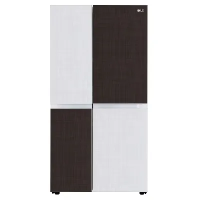 GL-B257DCM3 650L 3 Star Convertible Side by Side Refrigerator