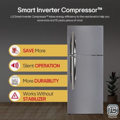 GL-I292RPZX 242 L 3 Star Smart Inverter Frost-Free Double Door Refrigerator