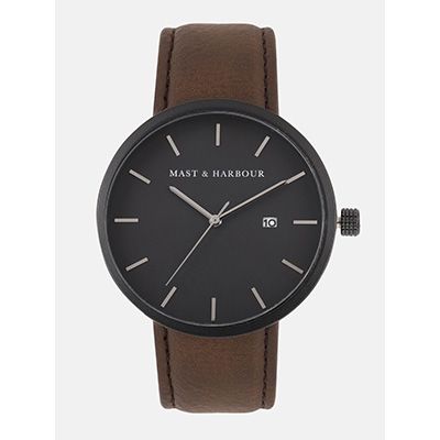Men Black Analogue Watch MH3-A