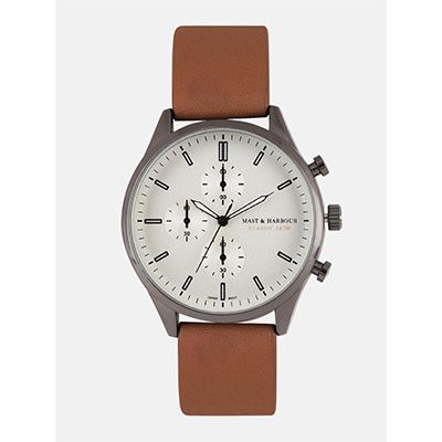 Men Cream-Coloured Analogue Watch MFB-PN-SNT-F15