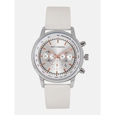 Unisex Silver Analogue Watch MFB-PN-WTH-M8122
