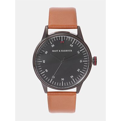 Unisex Black Analogue Watch MFB-PN-LW6147-1