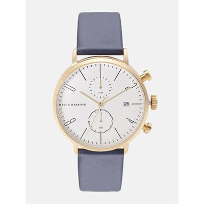 Unisex Silver-Toned Chronograph Watch MFB-PN-WTH-6288G