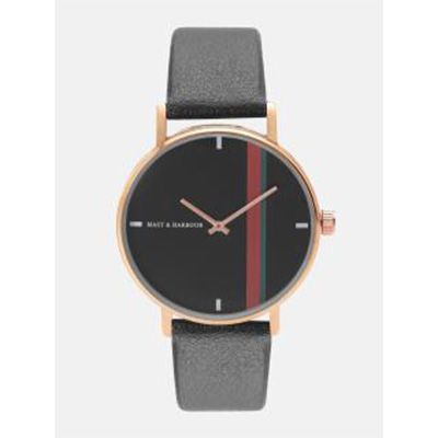 Unisex Black Analogue Watch MFB-PN-LW5489M