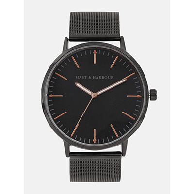 Unisex Black Analogue Watch