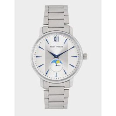Men Silver Analogue Watch MFB-PN-WTH-M8131-3