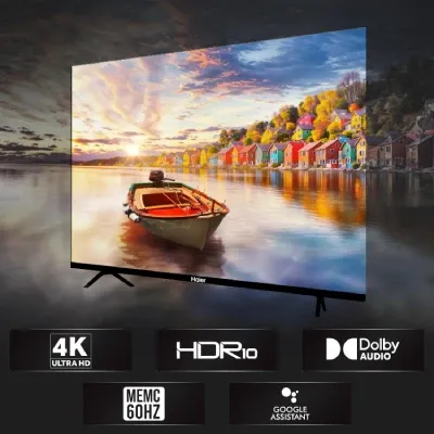 140 cm (55 inches) 4K Ultra HD Smart LED Google TV L55FG (Black)