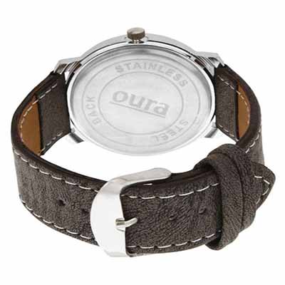 Oura Black Leather  Watch