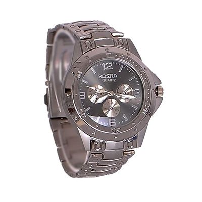 Rosra Round Dial Black  Watch for Men