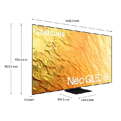 QA75QN800BKXXL 75 Inch Neo QLED 8K Smart AI TV 2022