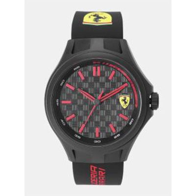 Unisex Black & Red Analogue Watch 830643_SF