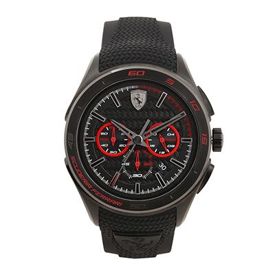 Men Black Analogue Chronograph Watch 0830344_SF
