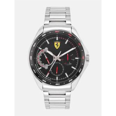 Men Black Analogue Speed Medal Watch 0870037