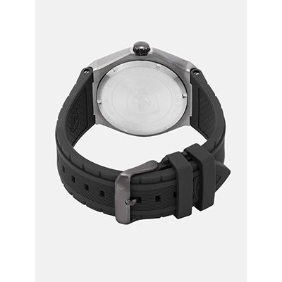 Men Black Textured Analogue Watch 0830694