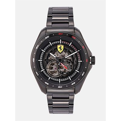 Men Black Analogue Speedracer Watch 0830708