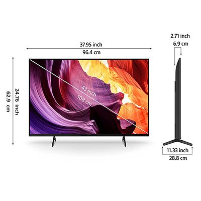 Bravia KD-43X80K (43 inches) 4K Ultra HD Smart LED Google TV
