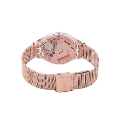 Unisex Rose Gold-Toned Swiss Made Analogue Watch SVOK107M