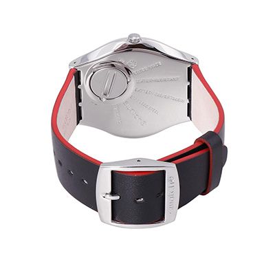 Unisex Silver-Toned Swiss Made Analogue Watch SS07S104