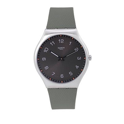 Unisex Black Swiss Made Analogue Watch SS07S103