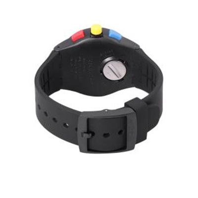 Unisex Black Chronograph Swiss Made Watch SUSB416