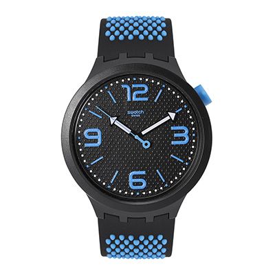 Unisex Black Swiss Made Analogue Watch SO27B102