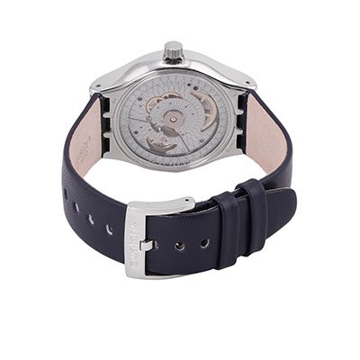 Men Navy Blue Swiss Made Analogue Watch YIS420