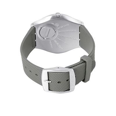 Unisex Black Swiss Made Analogue Watch SS07S103