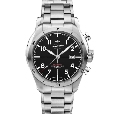 Atlantic Seaflight New Edition Gents Black Steel