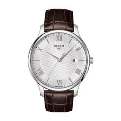 Men Silver-Toned Tradition Swiss Analogue Watch T0636101603800