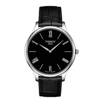 Men Black Tradition 5.5 Swiss Analogue Watch T0634091605800