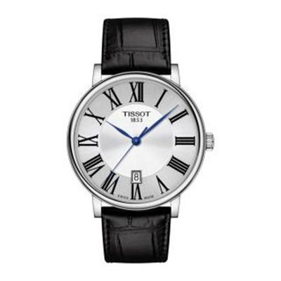 Men Silver-Toned Carson Premium Swiss Analogue Watch T1224101603300