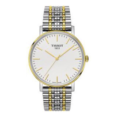 Men Silver-Toned Everytime Small Analogue Watch T1094102203100