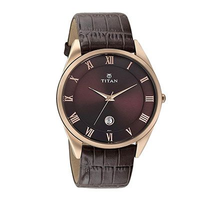 Men Brown Dial Watch 90054WL01J