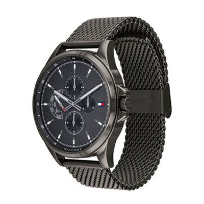 Men Gunmetal-Toned Multifunction Analogue Watch TH1791613