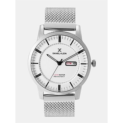 Premium Men Silver-Toned Analogue Watch DK11731-1