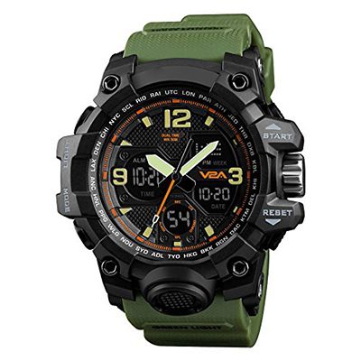 Military Resin Analog-Digital Men's Watch