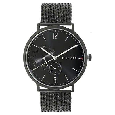 Black Dial Multifunction Watch