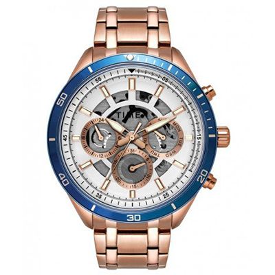 Men White & Silver-Toned Skeleton Analogue Watch TWEG15219