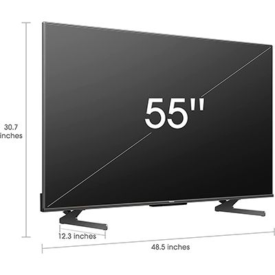 U8H 55 Inch QLED Series Quantum 4K ULED Mini-LED Class Google Smart TV with Alexa Compatibility, Quantum Dot TV