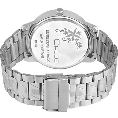 Silver Stainless Steel Analog Watch
