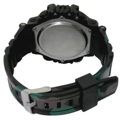 Army Green Sports Digital WR 30M Watch - For Boys