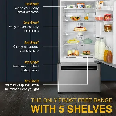 20817 Protton 300L Frost Free Three-Door Refrigerator