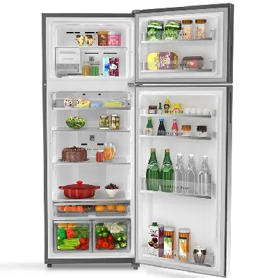 21691 Intellifresh 411L 2 Star Platina Frost Free Double-Door Refrigerator