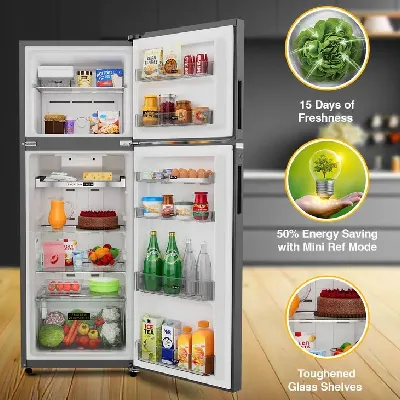 22139 Intellifresh 235L 3 Star Convertible Frost Free Double Door Refrigerator